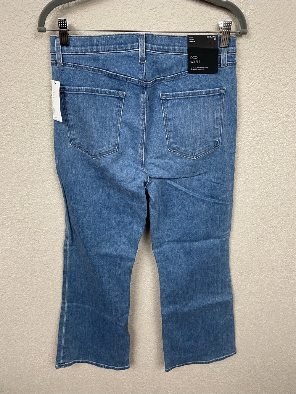NWT J Brand Lillie High Rise Crop Flare Jeans Heart Blue Sz 30 - Picture 5 of 13